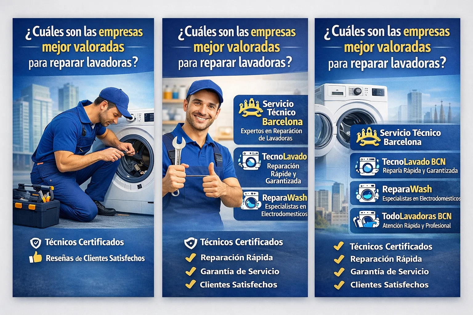 Cuales son las empresas mejor valoradas para reparar lavadoras Barcelona - &iquest;Cu&aacute;les son las empresas mejor valoradas para reparar lavadoras en Barcelona?